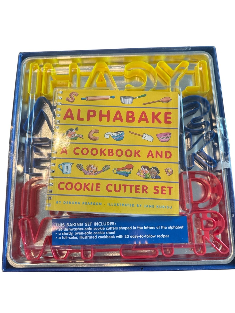 Alphabet Letter Cookie‎ Cutter Baking Set - Yellow Notebook Insert